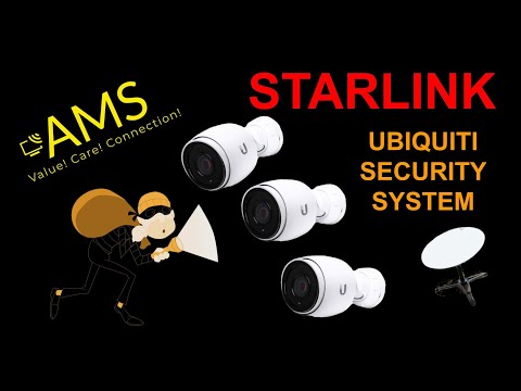 Starlink running a High Grade security system! Ubiquiti 3 Cam Cloud Key with P2P using  LOCO M5