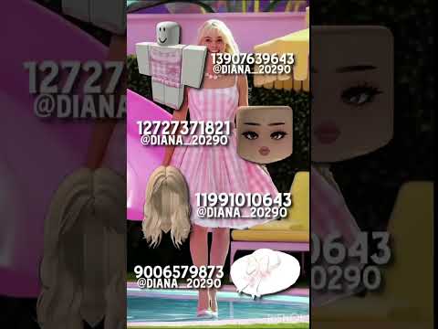 Barbie Roblox outfit codes! #robloxcodes #roblox #freecode #hairstyle #robloxpromocodes #hair #free