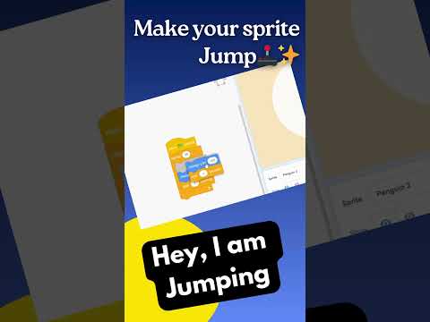Scratch - How to jump your Sprite in 30 Seconds! Animations and Game by Kodex Academy