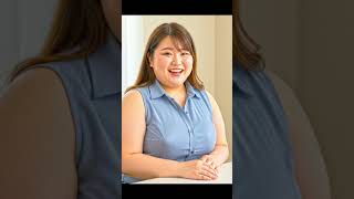 【ノーブラ散歩】AIぽっちゃり美女 office lady編
