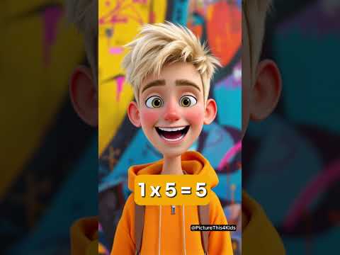 1x Times Table Song - Easy & Fun Way To Learn Multiplication Tables! #timestables #kidsfunlearning