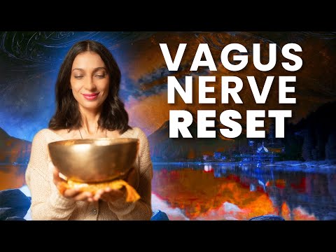 Vagus Nerve Reset /w Sleep Sounds | Sound Bath Meditation for Bedtime | Healing Singing Bowls