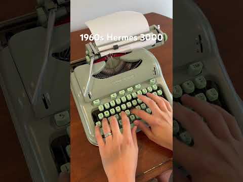 1960s Hermes 3000 Vintage Portable Typewriter  #asmr