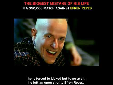 Don't make a BIG MISTAKE like this Against Efren Reyes in a $50,000 match