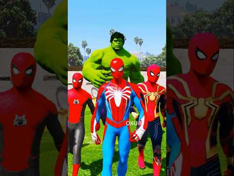 Iron-Hulk Brothers Save Spider-Man Brothers from Abomination & Venom’s Trap! ⚠️💥 #shorts #gta5