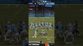 EVAN MCPHERSON 53 YD FIELD GOAL MISS 🏈#madden24 #dreddeus  #tennesseetitans #maddenshorts