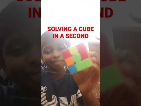 SOLVING A RUBIK'S CUBE IN A SECOND