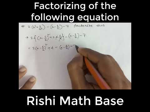 Advanced Algebraic Factorization #shorts #youtubeshorts 240825