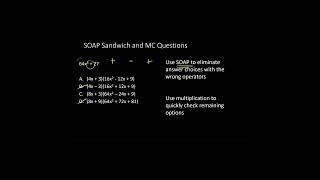 The MC Game - Factoring Sum/Difference of Cubes  #mathhelp #factoring #MCquestions #math