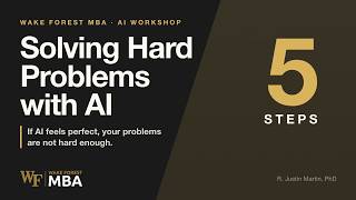 AI Workshop: Solving Hard Problems with AI