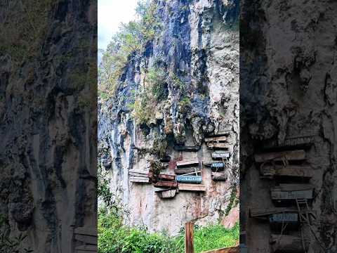 📍🪦 The Hanging Coffins of Sagada: Where Spirits Rest on the Cliffs #shorts #mystery