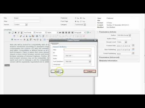 SGB Web Design - Joomla - Add Blockquote to Article   Update