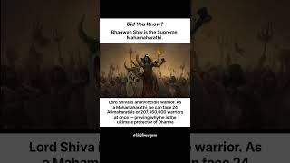 ✨ Did You Know? Bhagwan Shiv is the Supreme Mahamaharathi ✨ #didyouknow #mahadev #spiritual #shorts
