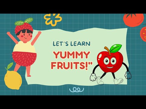 Learn Fruit Names in English | Fun Cartoon for Kids