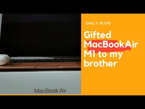 Gifted MacBook Air M1 to my brother.unboxing.back to school offer. Apple. Airpods 2. Review. Vlog.