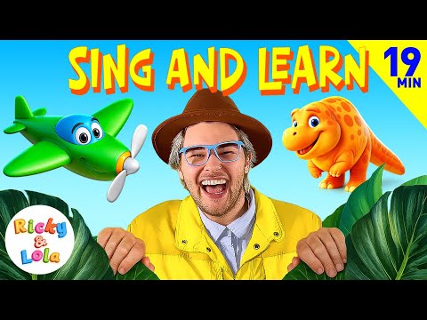 Cars, planes, Dinosaurs, and even MATH! Learning adventure compilation with Ricky!