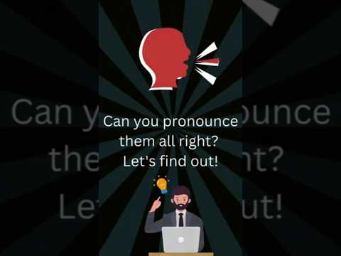 Mispronounced Words Challenge! #PronunciationChallenge #WordQuiz #ytshorts