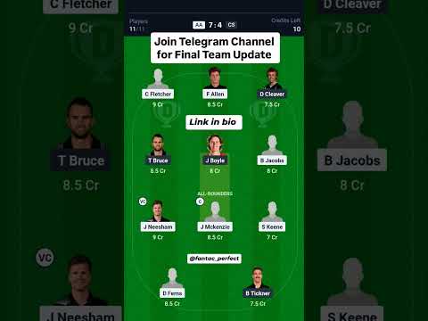 AA vs CS ODI Dream11 Prediction| The Ford Trophy OD| The Ford Trophy OD Dream11 Prediction today