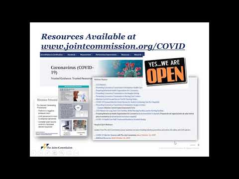 Joint Commission Virtual Accreditation and Certification Surveys