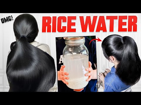 Rice water for hair growth 🎀 #hairgrowth #haircare #diy #short #hairgrowthtips