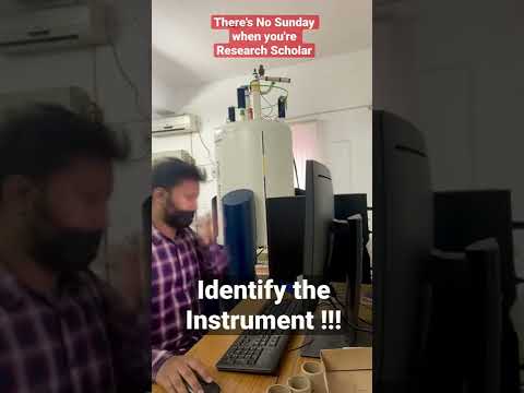 Sunday's of Research Scholars | Identify the Instrument | All 'Bout Research #research #life
