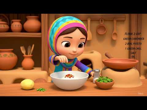 COOK THE ALOO KA PARTHA | FOR KIDS RESIPE |CARTOON CHANNEL BY CARTOON PLANET