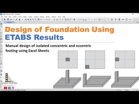 Design Of Isolated And Eccentric Footing In Safe Software As Per IS Code 456