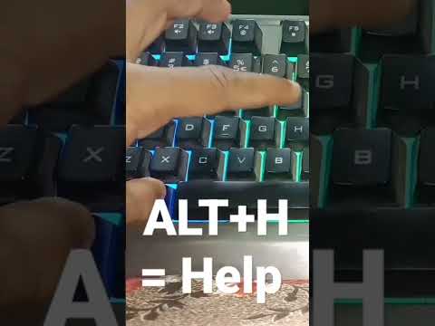 Alt+H // computer shortcut keys | window shortcut key