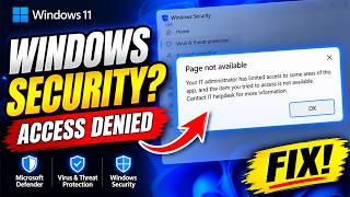Your IT Administrator Has Limited Access? Fix Windows Security Error! (2026)