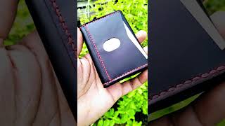 CLOVRA Handmade Wallet – Leather, Card Slot, Money Chamber, Vegetable Tanned, Durable