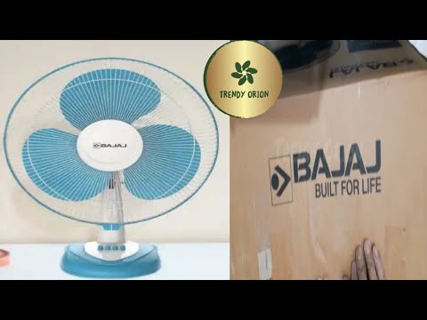 Unboxing Bajaj Crest Neo 400mm Table Fan Bajaj Table Fan Assemble With Swing Stop Operation