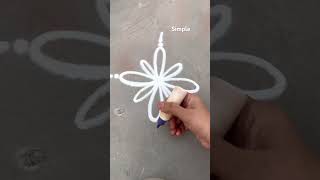 Traditional rangoli⚛️#rangolidesigns