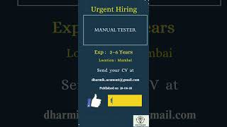 Manual Tester#mumbai #hyderabad  #remote #coding #reels #viral #modi #nodejs #education #reel #india