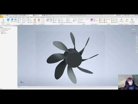 Two ways to create a fan in Autodesk Inventor