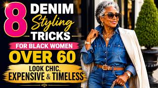 8 Denim Styling Tricks That Make Black Women Over 60 Look Chic, Expensive & Timeless