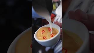 LATTE ART TUTORIAL: HOW TO MONKS HEAD/ HEART #latteart #coffee #shorts