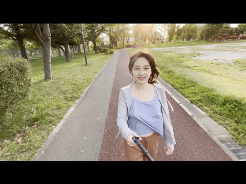 【ノーブラ散歩】風と日差しが強かった日