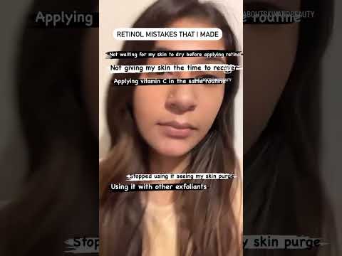 Retinol mistakes | right away to use retinol #skincare #skincaretips #acne #retinol #vitaminc