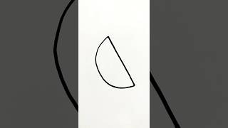 how to draw a watermelon slice #easy #learntodraw #drawingideas #viralshorts