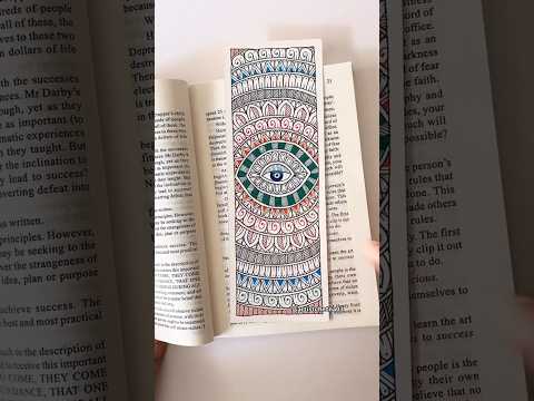 The Perfect Mandala Bookmark Design😍🧿 #mandalaart #bookmark