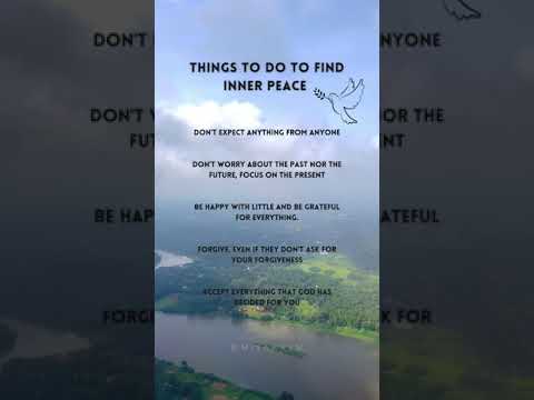 Things to do to find Inner Peace #innerpeace #lifestyle #peaceful #innerstrength #lifelessons #life