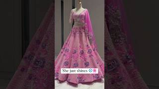 stunning pink bridal lehenga  perfect for the romantic bride #PinkLehenga #BridalFashion  🌸🌸💖💖#pink