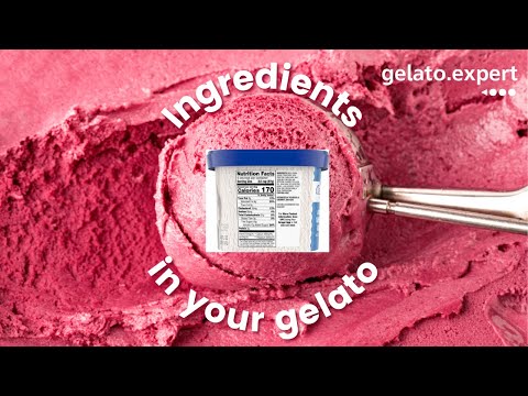 Gelato and ice cream ingredients explained