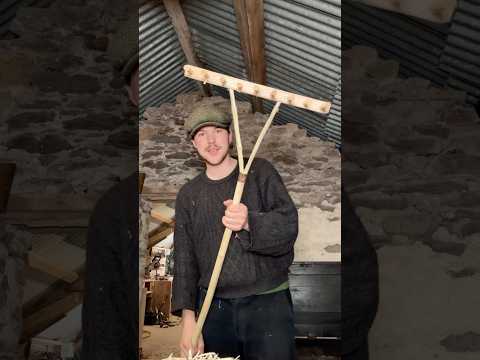 Rake Making #handtools #countrycrafts #traditional #handtools #rake #handmade #woodwork #ireland