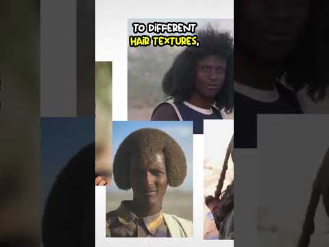 Why black people have different hair textures on their head #shorts #naturalhair #afrohair