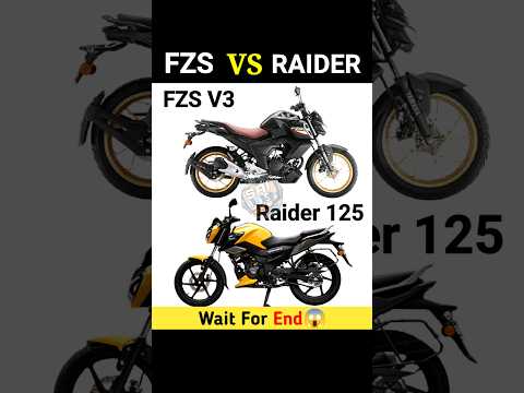 Fzs Vs Raider | Full Comparison || #shorts #fzsv3 #tvs #raider #bike #adventure