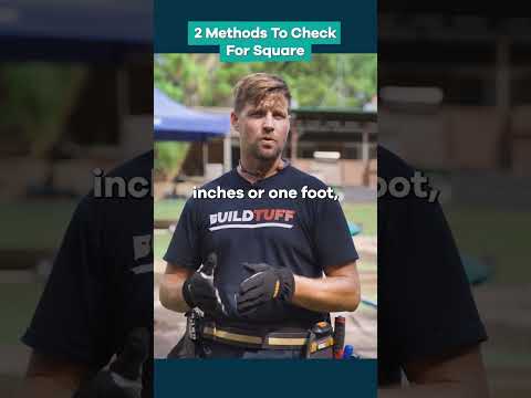 2 Methods To Check Your Deck Is Square  #deckbuilding #diy #deckbuild #building #landscaping