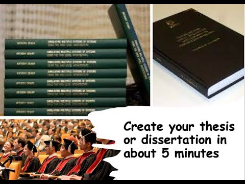 How to create your thesis/dissertation outline in about 5 minutes