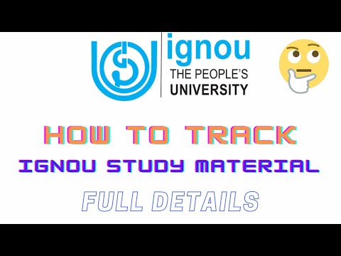 How to track Ignou study material  #Ignoustudymaterial #ignou#ignoutech