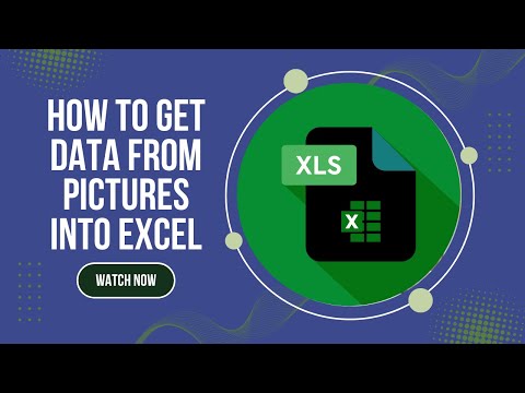 Learn How to Automatically Insert Data from a Picture into Microsoft Excel | Excel Tutorial